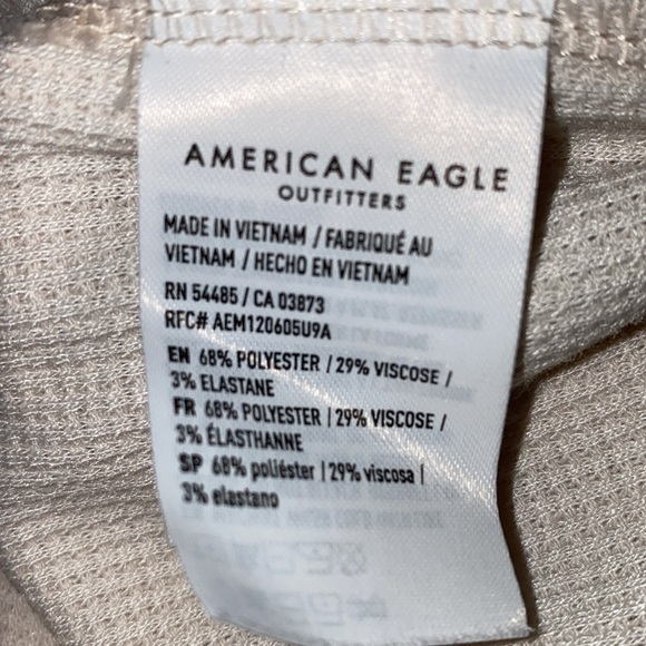 AMERICAN EAGLE OUTFITTERS waffle knit turtleneck long sleeve oversize top size S - Picture 9 of 16